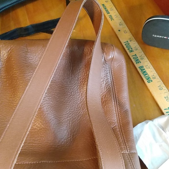 Brown leather coach bag - Picture 5 of 5